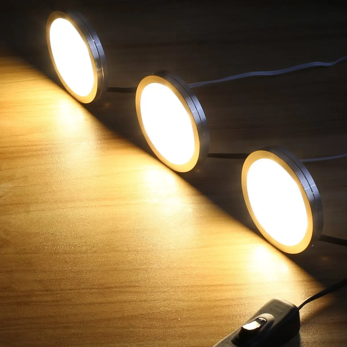 CE & RoHS, кухонный светодиодный светильник для шкафа, 12 В, круглый потолочный светодиодный светильник для шкафа (1600051058776)