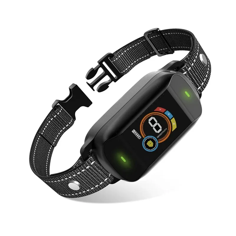 Dog Bark Collar Anti Barking E-Collar Training Rechargeable Waterproof 5 Sensitivity No Bark Collar with Beep Vibration Shock