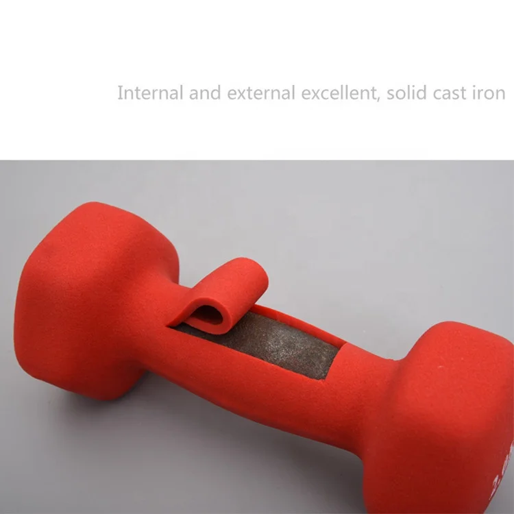 Fitness Mini Equipment Multi Colors Neoprene Coated Hex Dumbbell Set