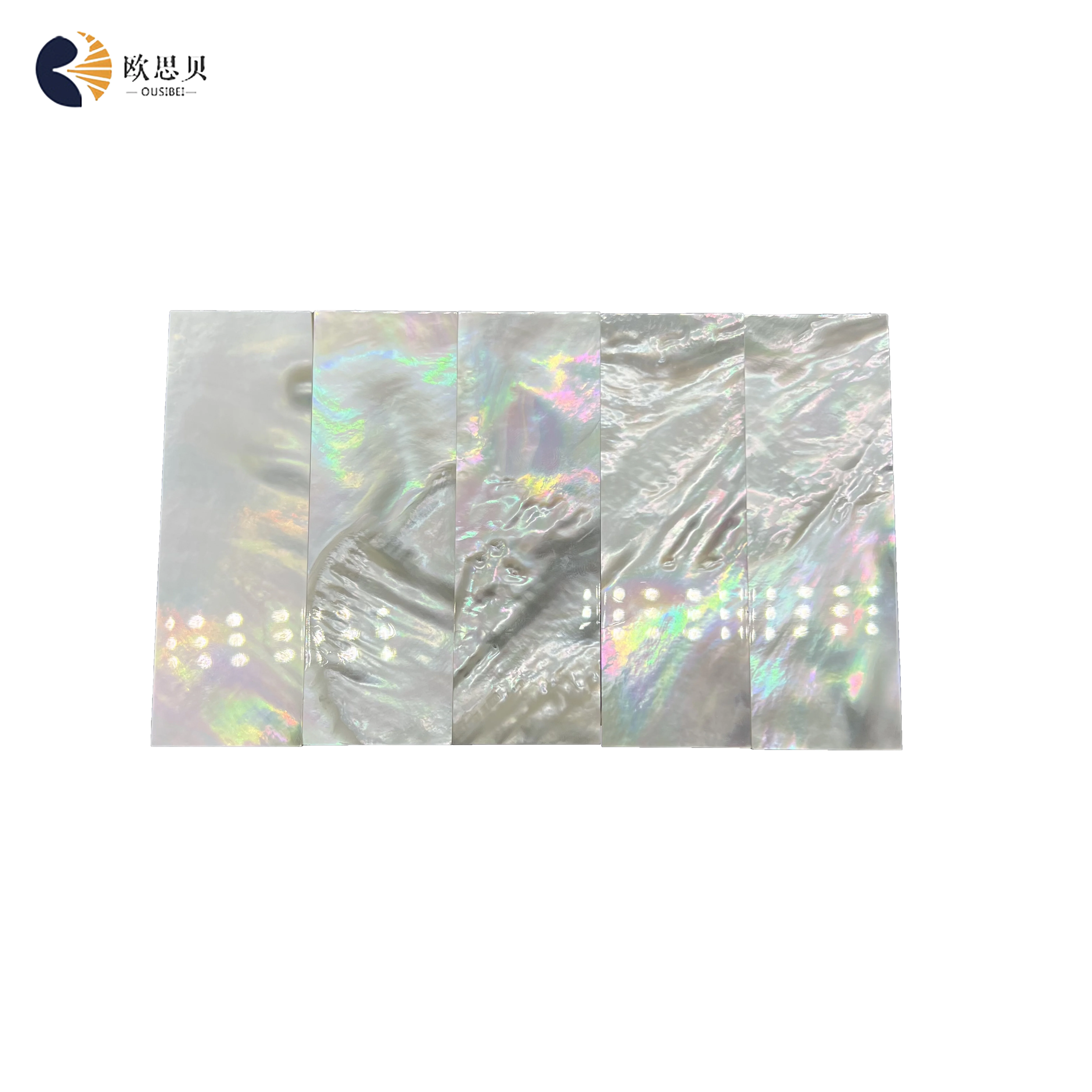 B grade polished MOP shell rectangular strip decoration, mother of pearl white shell blank for jewelry inlay,MOP sheet