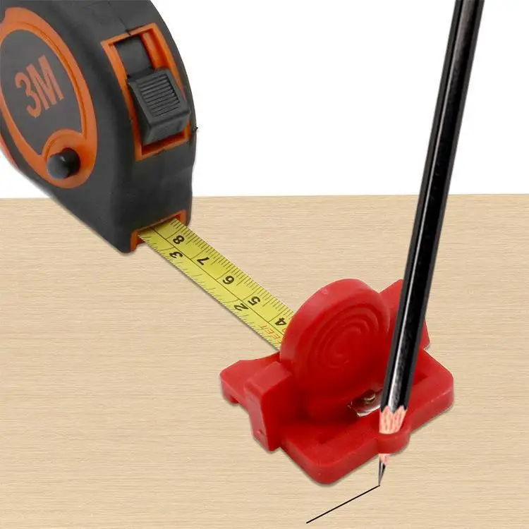 Woodworking Center Plastic Scriber Mark Line Wood Gauge Ruler Carpenter Wood Gauge Measuring Tool Woodworking Scriber