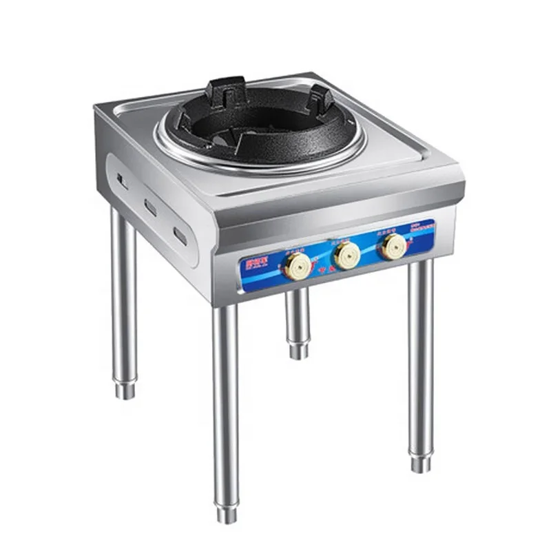 Commercial Outdoor 4 Burners Stoves Gas Cooktop Stainless Steel Free Standing Gas Stove For Restaurant