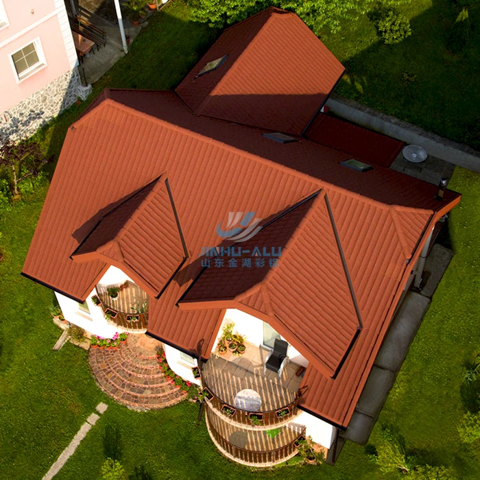 Mid America Colored Sand Coated Zinc Aluminium Alloy Roof Tiles Green Back Venting Roofing Sheet For Nigeria