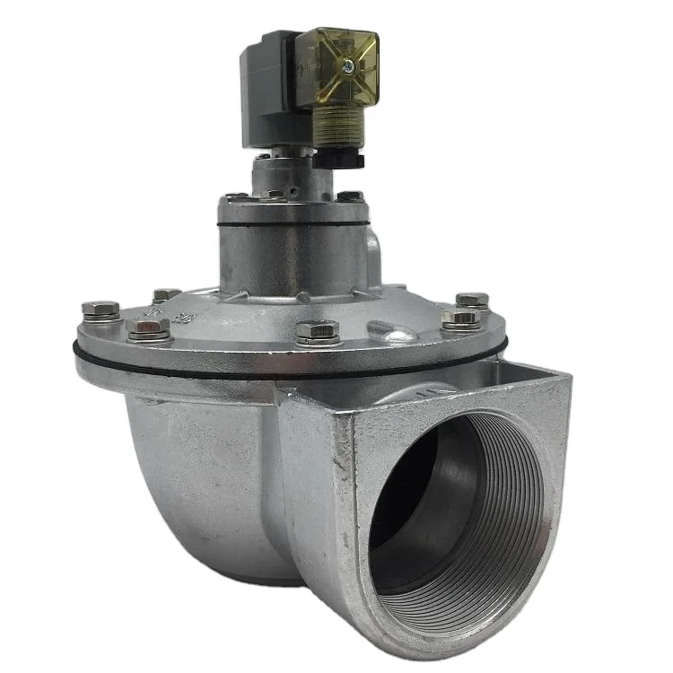 DMF-Z-40S 1-1/2' Threaded Right Angle Dust Collector Solenoid Pulse Jet Diaphragm Valve for Baghouse