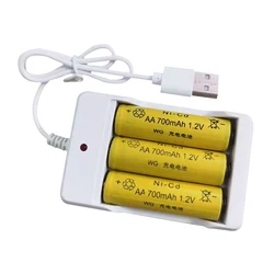 Universal Rechargeable Battery Quick Charge Adapter USB Output Charger for AA/AAA Battery