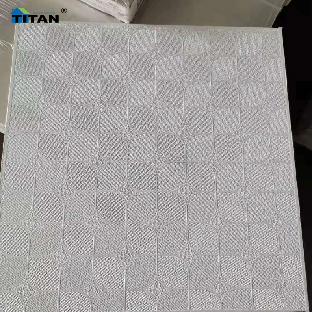Vinyl Ceiling Tiles 2X4 Ft False White Tile Ceiling Rectangle Accoustics Gypsum Pvc Ceiling Tiles