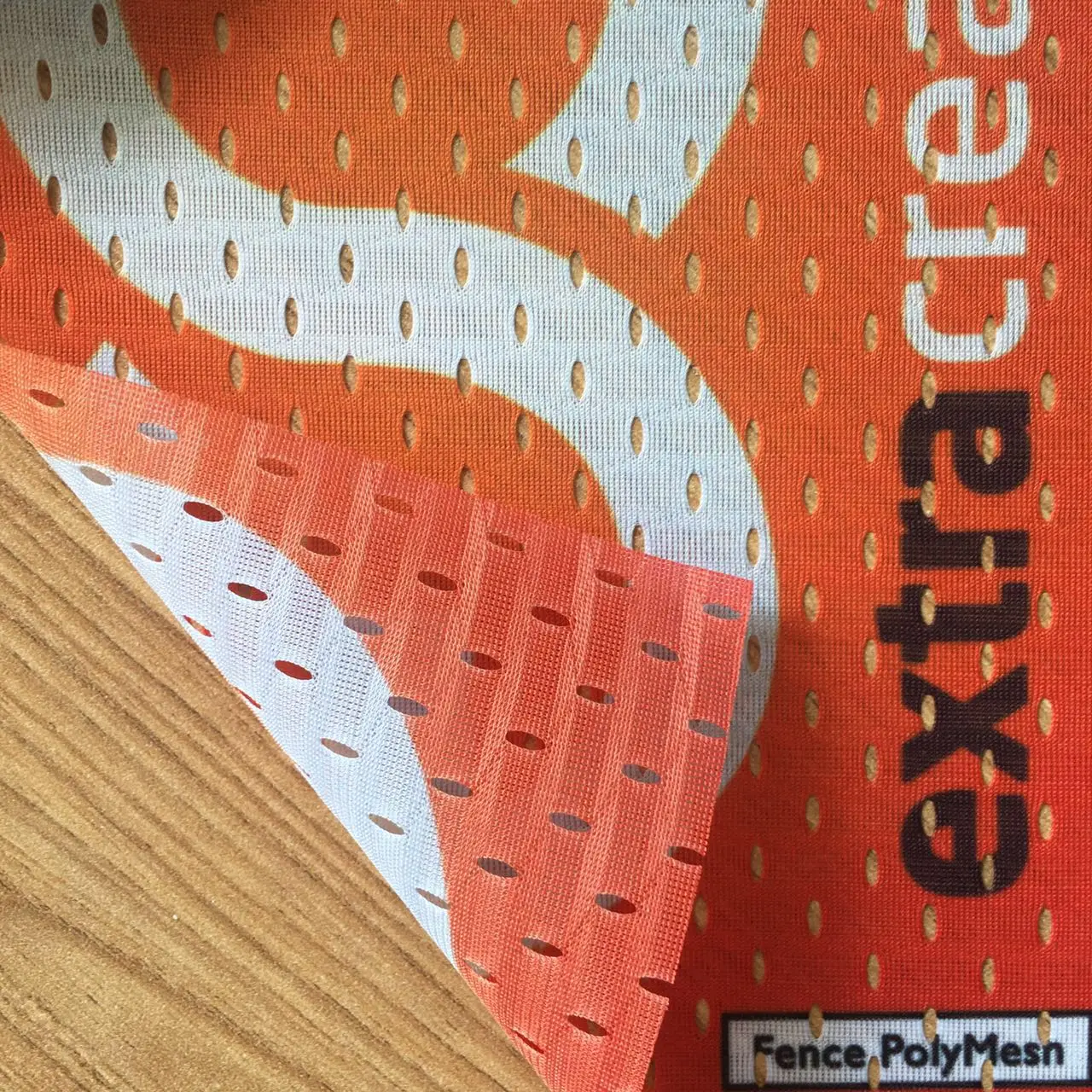 320cm Poly knitting mesh fence flag fabric sublimation direct/heat transfer printing