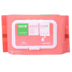 Семейная упаковка, промываемые гигиенические чистящие салфетки из древесной целлюлозы, женские интимные салфетки