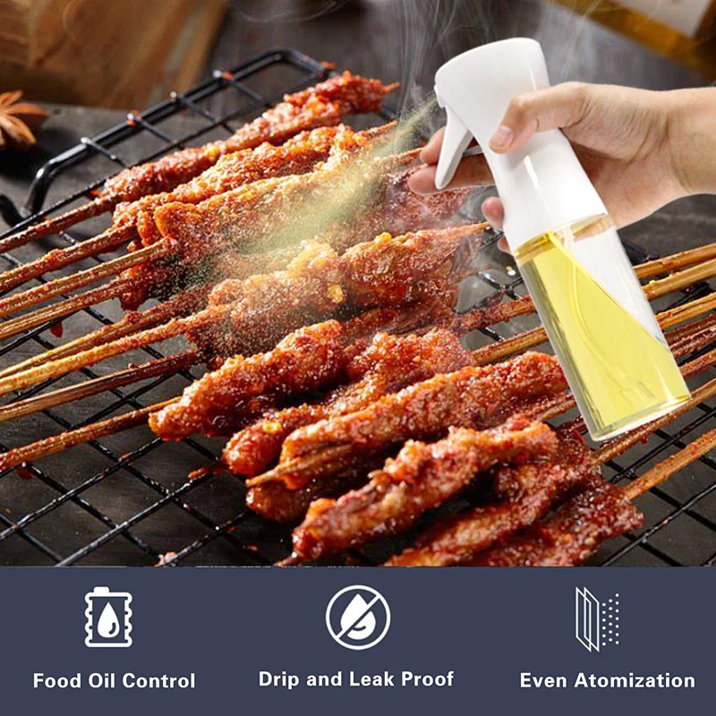 200/300/500ML Household kitchen Press-type BBQ Oil Spray Bottle Edible Olive Oil Spray Dispenser Bottle Sprayer For Cooking