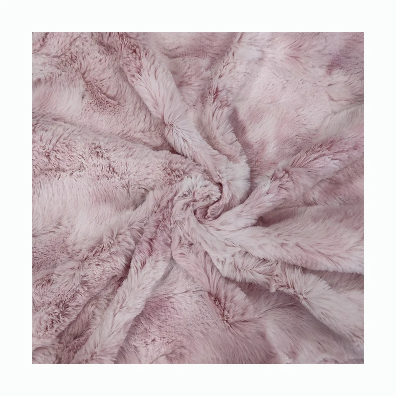 Hot Sale Super Soft High Quality Faux Fur Brushed Pv Fleece Fabric