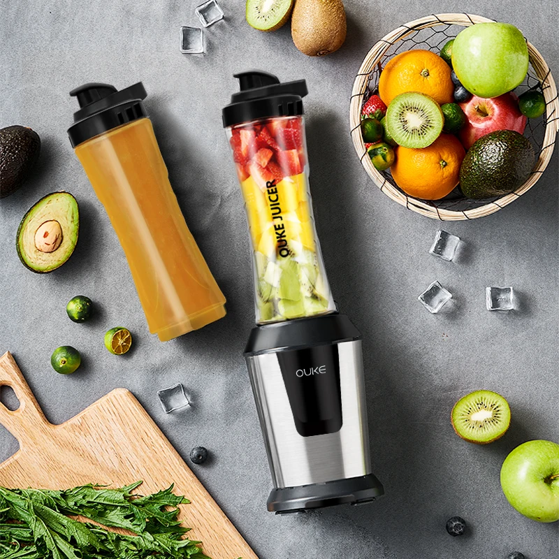 Personal Juicer Electric Mixer Blenders Home Blender Plastic for Shakes and Smoothies Push Button juicer portable