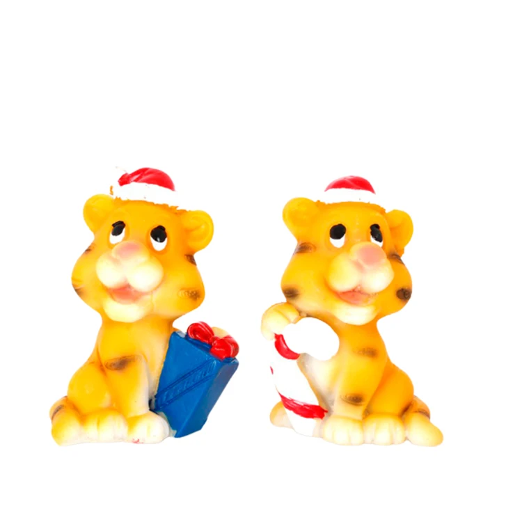 
Animal Tiger Shape Figurine Christmas Pop Statues Nordic Home Decorations Accessories 