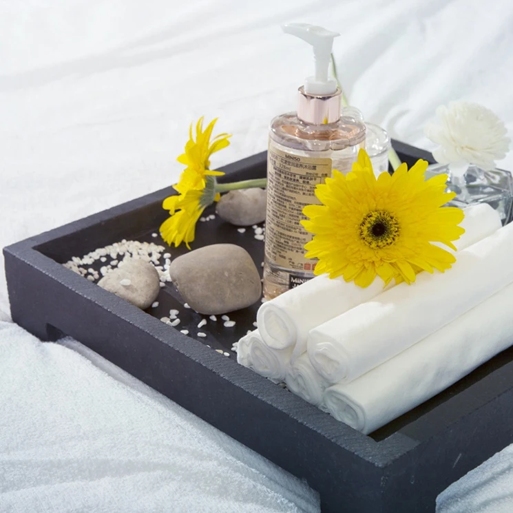 Оптовая продажа, одноразовые бумажные полотенца из биоразлагаемого хлопка для лица, парикмахерские товары для использования в салоне красоты