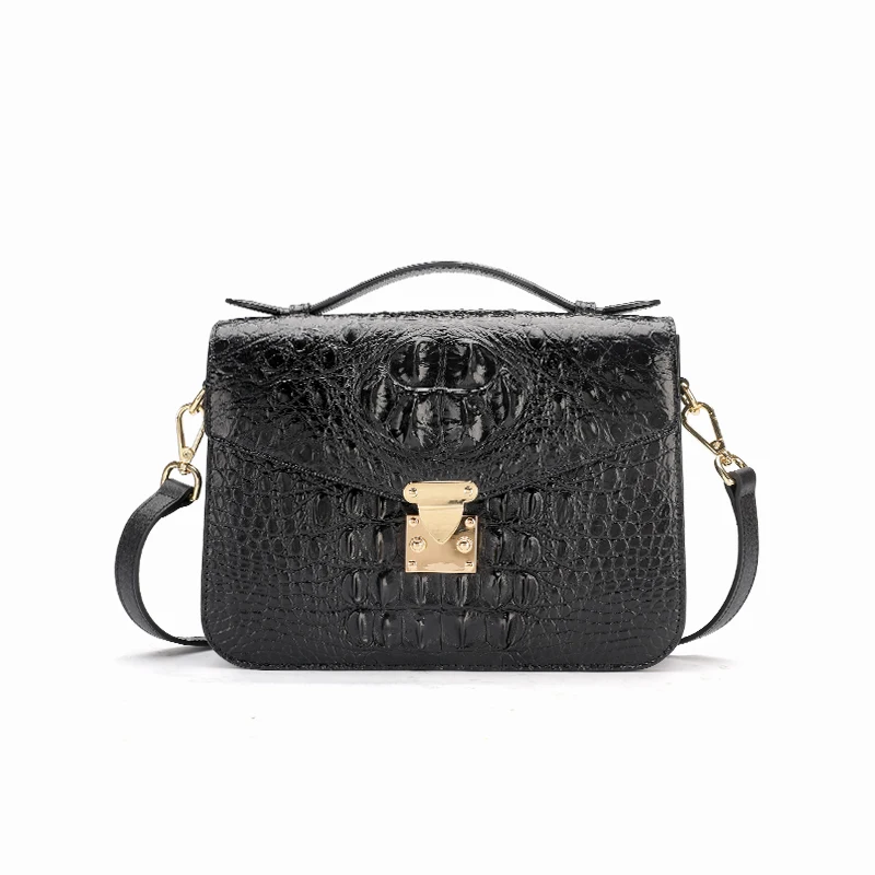 New crocodile handbags genuine alligator handbag crocodile leather bag please contact with us to get the lowest price