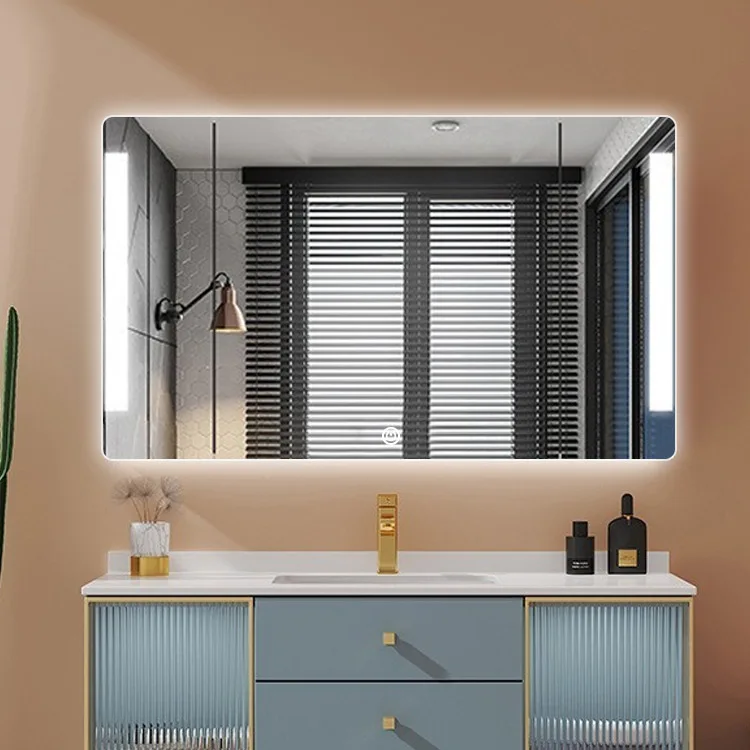 ETL CE SAA Bathroom LED Touch Screen Mirror light Multi-fuction Defog Illuminated Dimming Vanity Smart Mirror