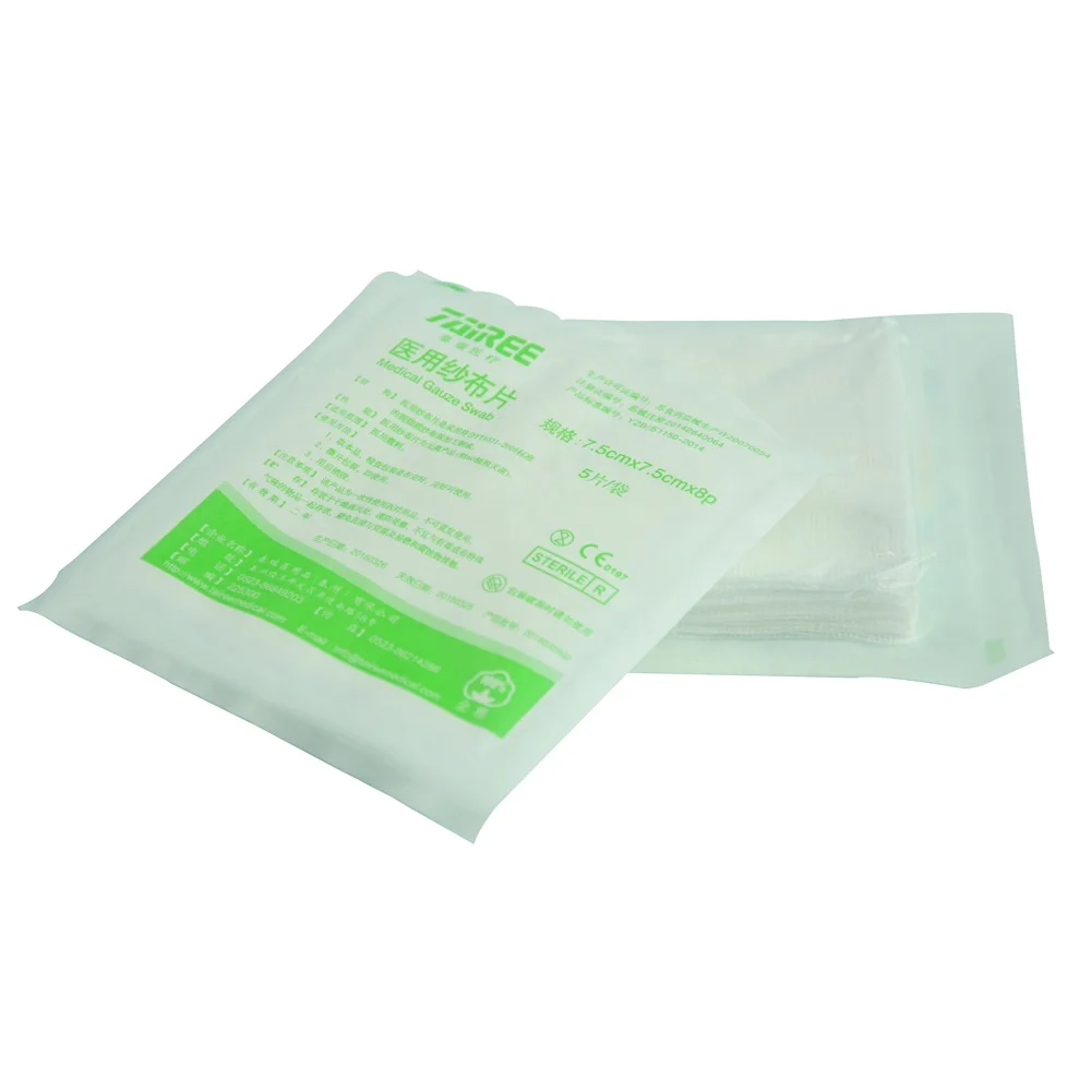 Medical absorbent sterile compress gauze sponge 10x10