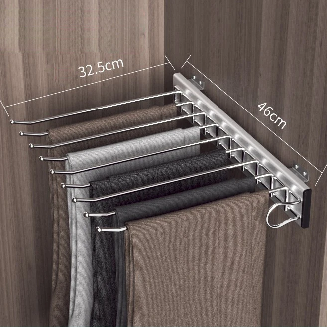Wholesale Trouser Hanger Steel Trousers Rack High Quality Alumina Pants Hangers
