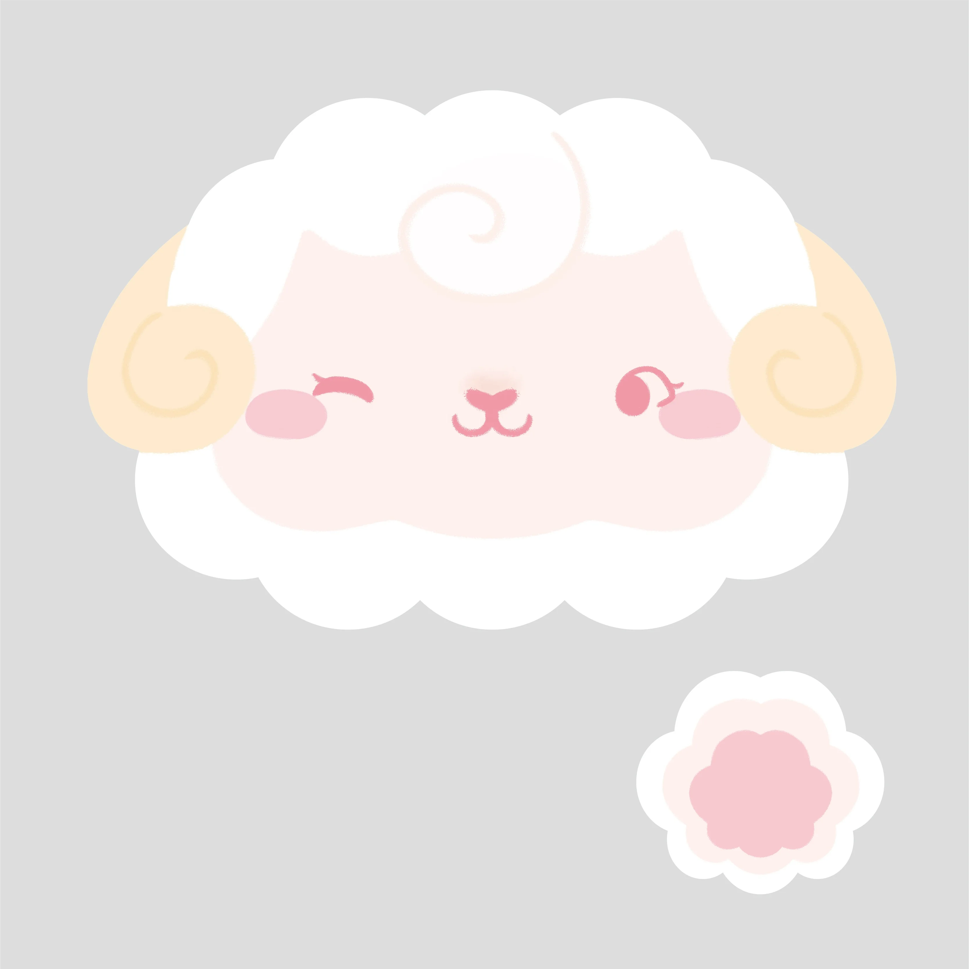 Sheep Shape High Quality Modern  Placemat & Coaster