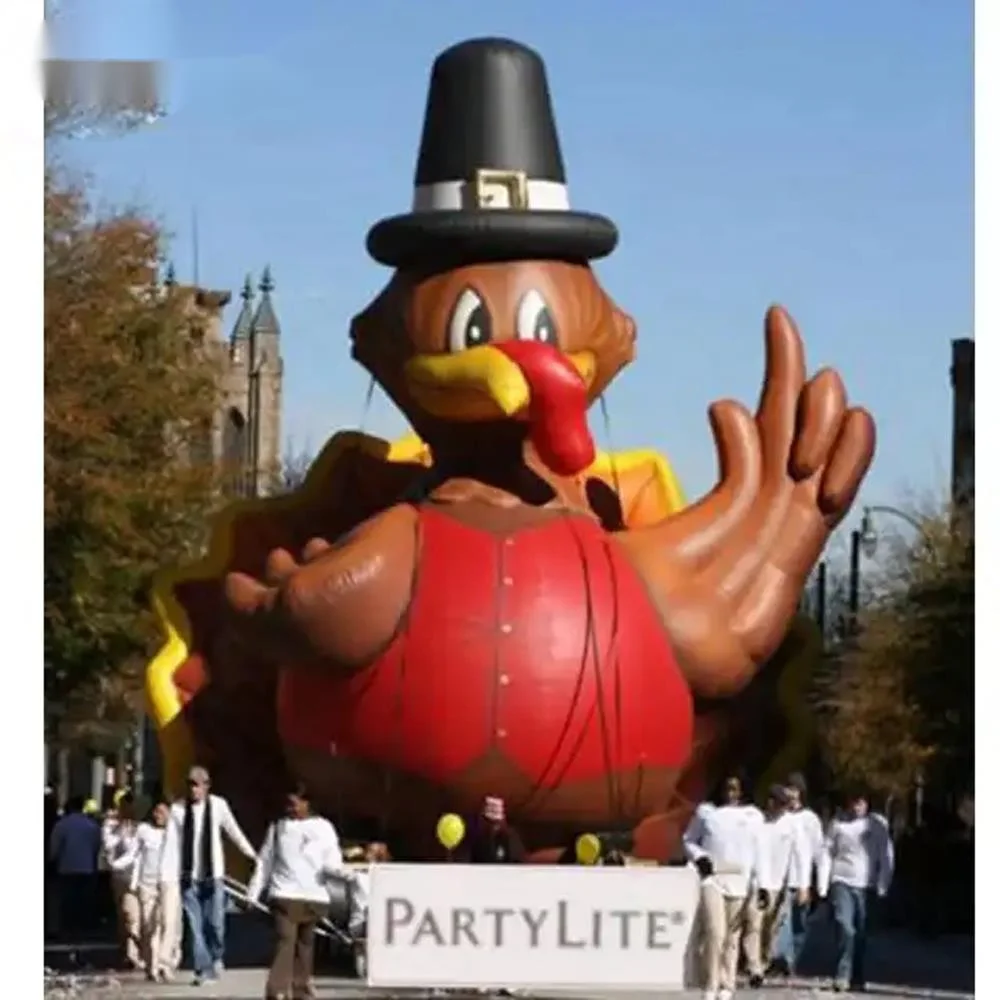 wholesale Giant Vivid Inflatable Turkey Inflatable Ostrich Mascot Model Blow Up Animal Balloon For Thanksgiving Decoration