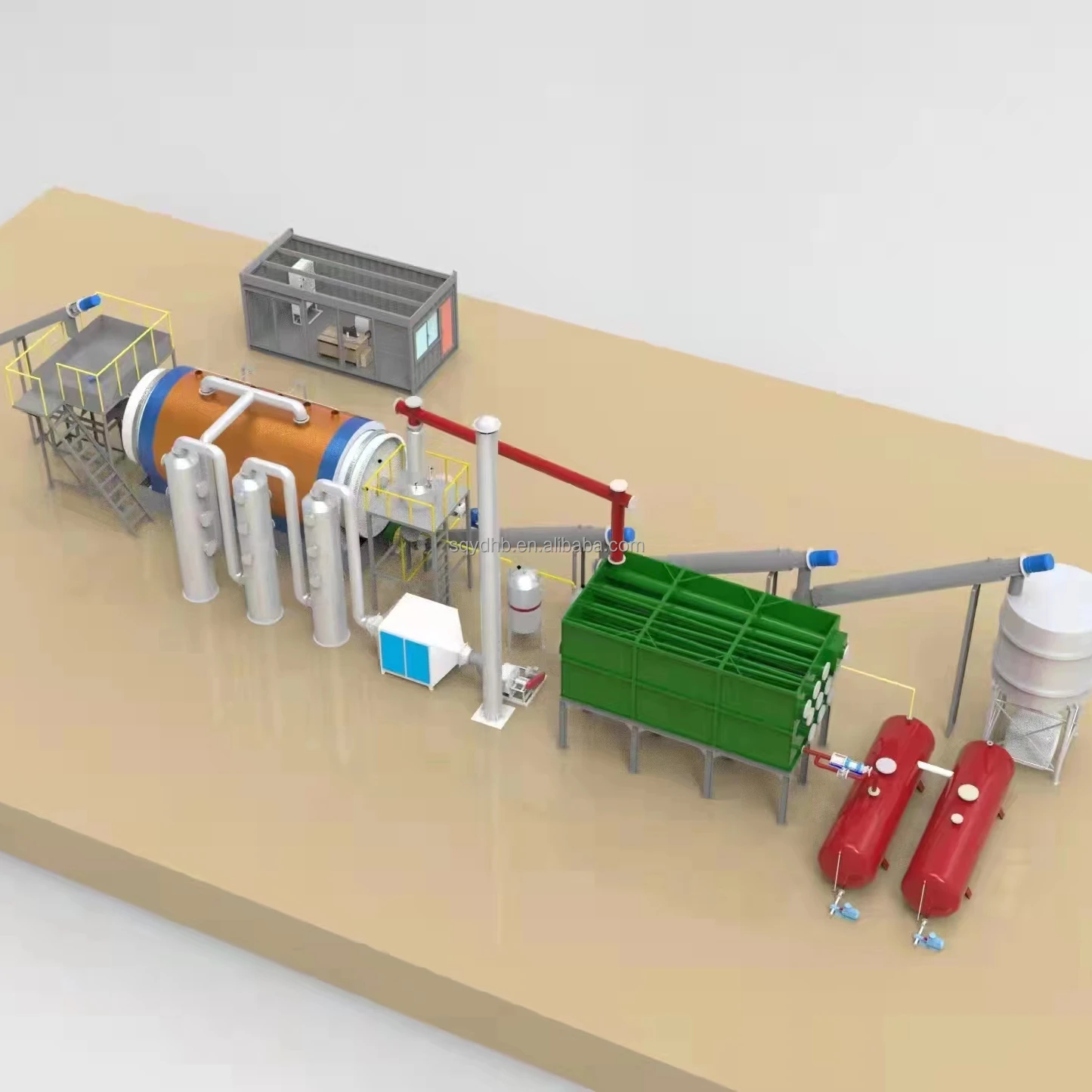 Plastic scraps pyrolysis to fuel oil industrial refineries machine price