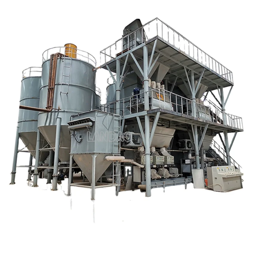 Ceramic tile glue production equipment putty powder gypsum production line dry powder plastering mortar conjoined mixer