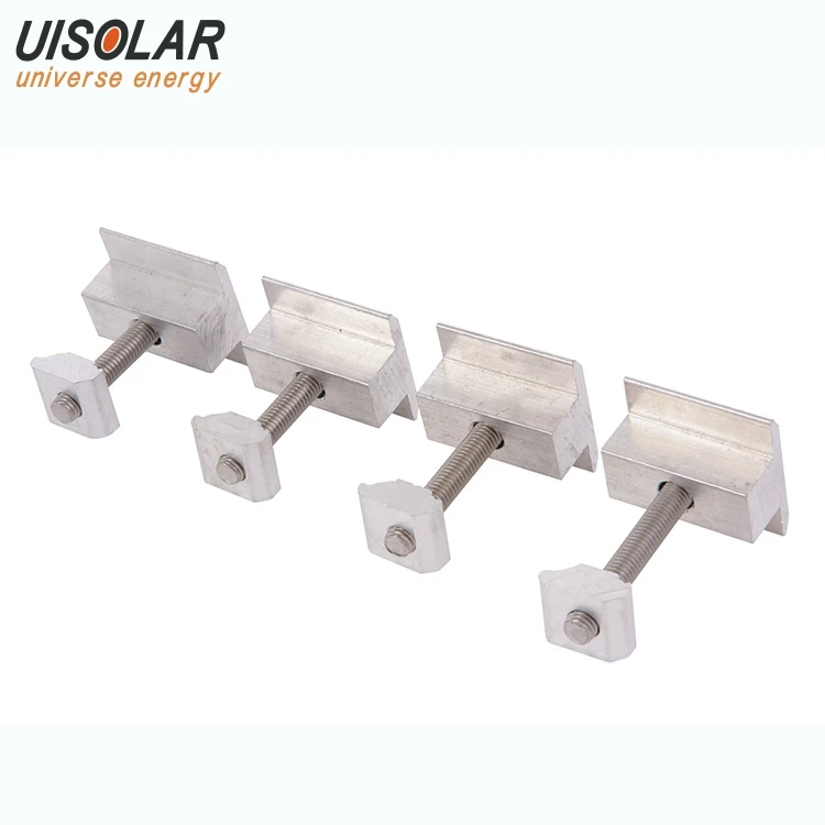 Roof Rack Ladder Adjustable Aluminum End Pv Bracket Clamp Side System Solar Mounting