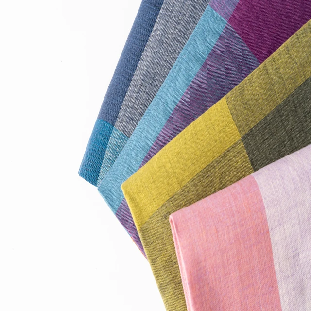  # 8569 142GSM 100% Pure Linen Fabric dull color linen