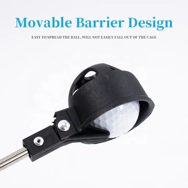 HOW TRUE Wholesale Aluminium Tube Mini Five Segment Golf Ball Picker Telescopic Handle Underwater Golf Ball Retriever