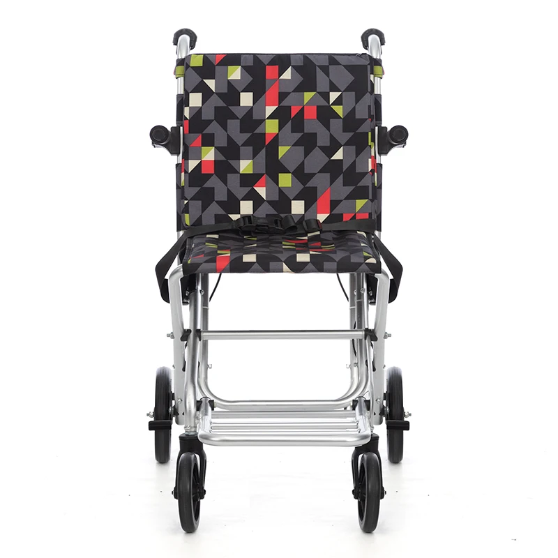 Elderly Portable Mobile Wheelchair With Manual Brake Hand Push Wheelchair Folding Portable Wheelchair For The Disabled