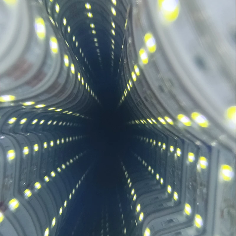 Fast Delivery Father Christmas Decorative Lighting 3D Infinity Mirror Dropshipping Neon Sign Custom