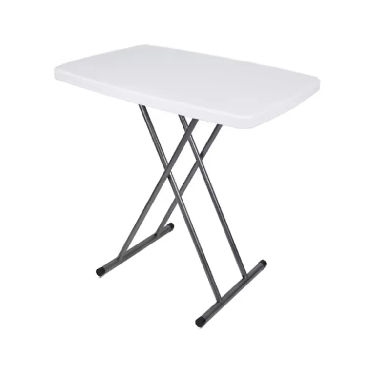 Eaynon cheap plastic table Small Square Plastic Folding Portable Lift Table Portable Laptop Desk Study Table