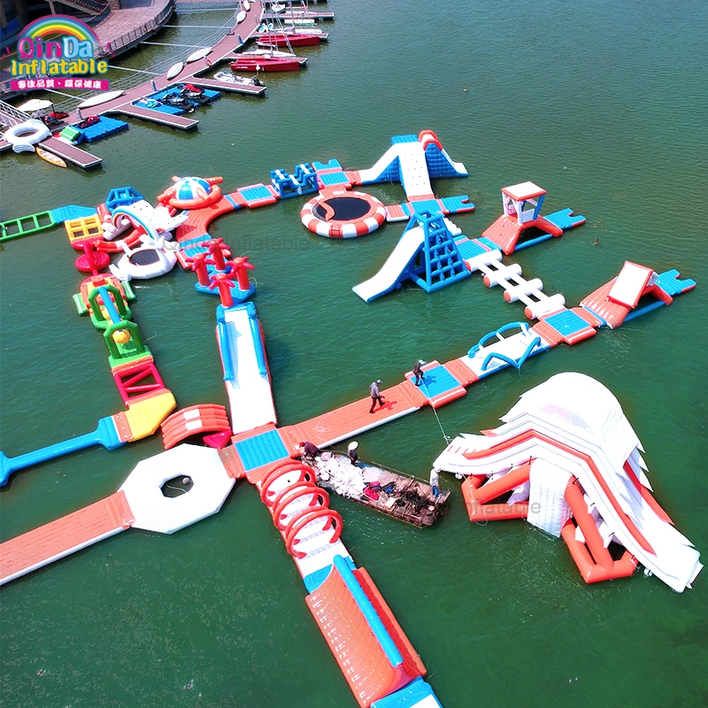2021 New Aqua Inflatable Water Game Outdoor Playground Inflatable Sea Park Floating