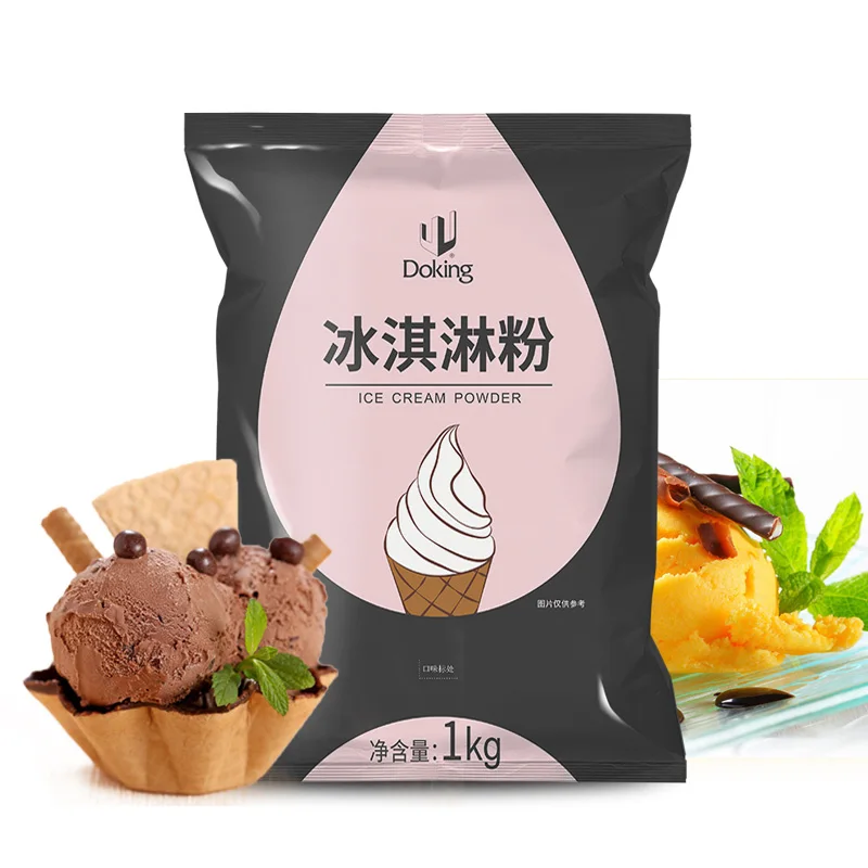 Mezcla De Helado Suave De la Marca Doking Polvo De Helado Con Sabor A Vainilla Con Postre Para мягкая пудра для мороженого