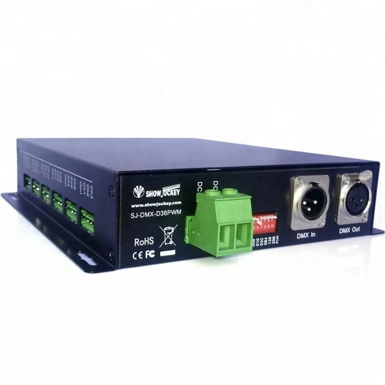 DMX512-PWM декодер 36CH RGB DC5V-24V SJ-DMX-D36PWM
