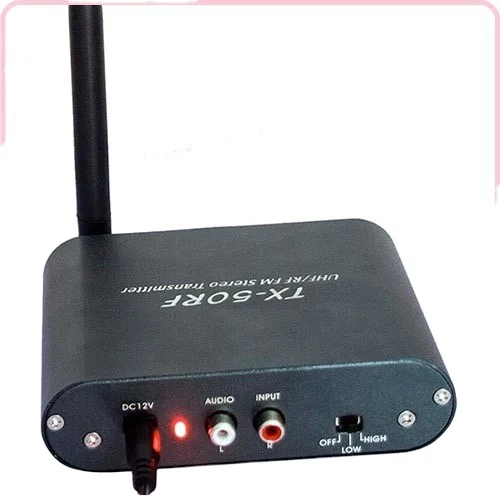 SHENZHEN GO-ON 3 Channels Silent Disco Transmitters TX-50RF with British Standard Power Supply European American Australian