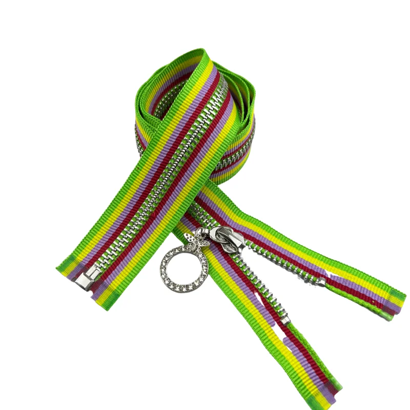 High Quality Open Gold Clothing Metal Zipper 5# Y Teeth Metal Zipper Jacket