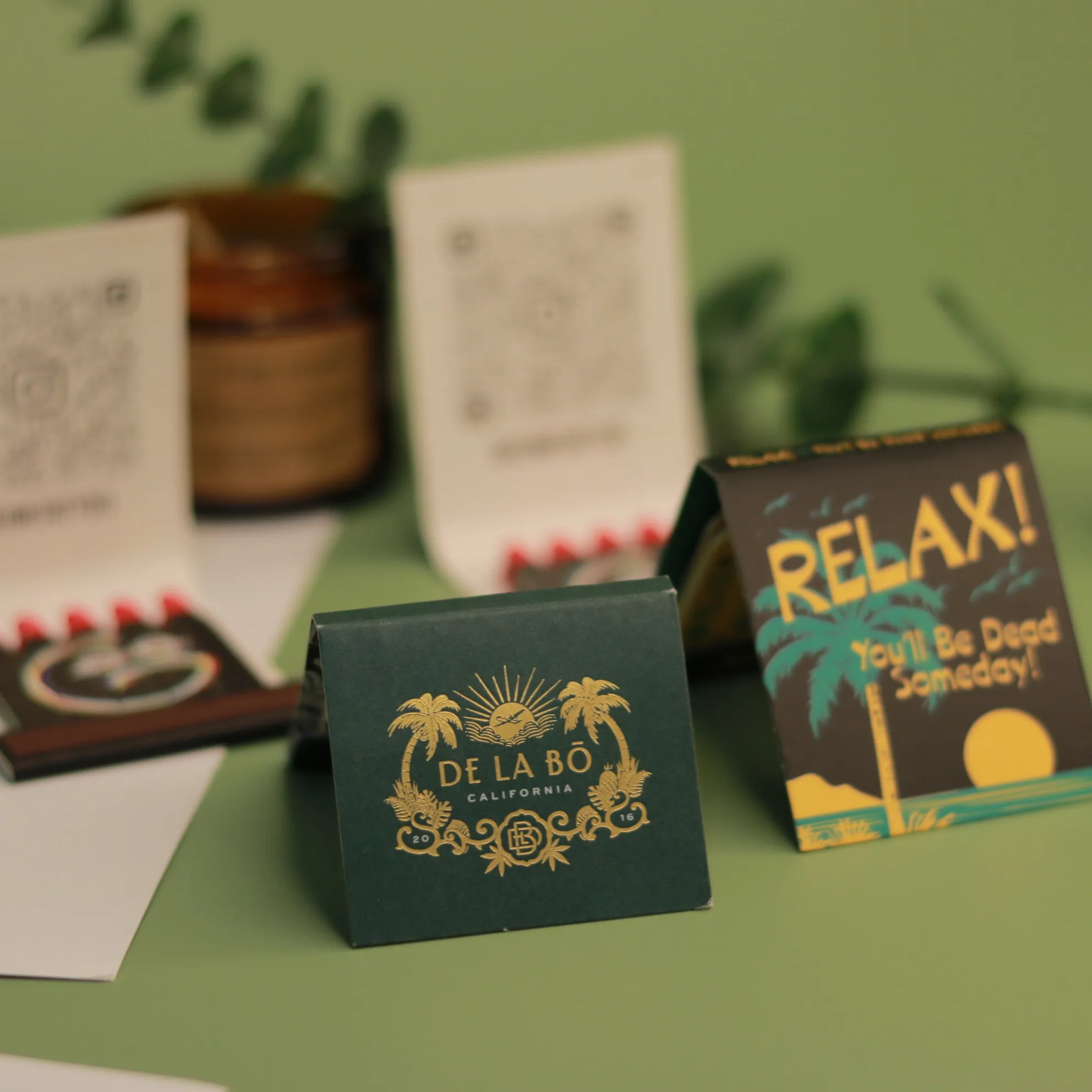 INS Style High quality paper stick customize logo matches book style cigar safety matches advertisement hotel matches