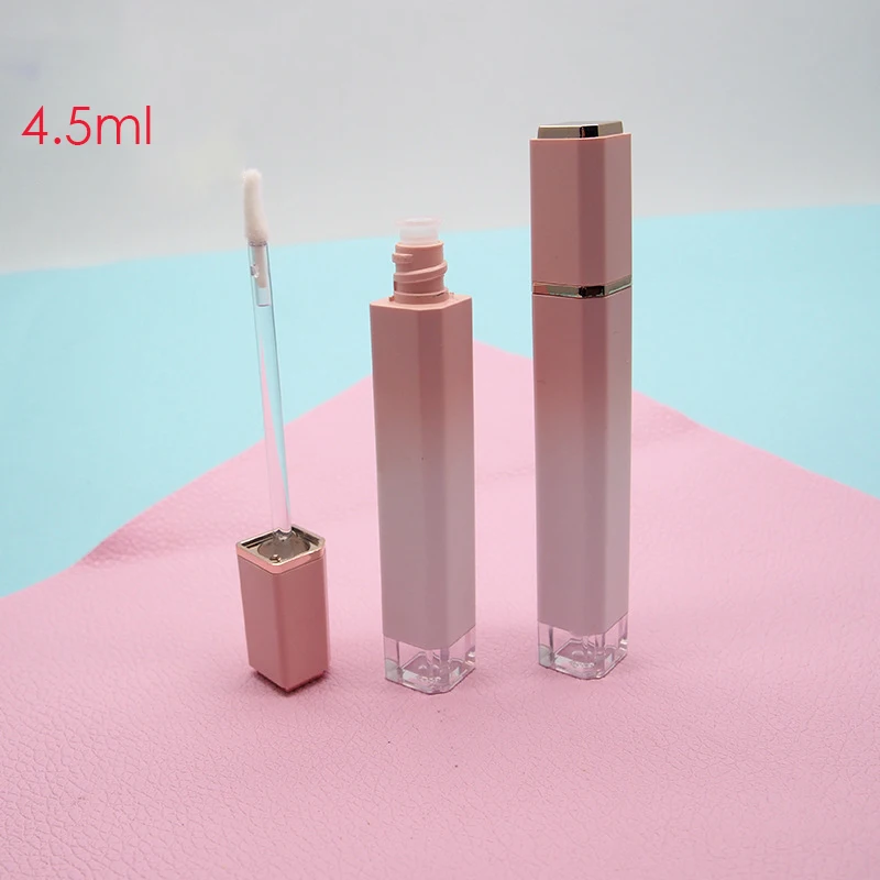 Hot selling empty white black pink lip gloss tube containers with wands