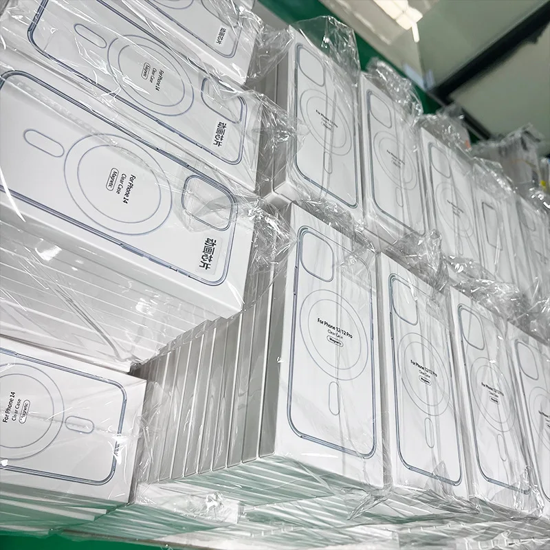 Оригинальный качественный прозрачный Магнитный чехол для телефона Magsafes Беспроводная зарядка Прозрачный ударопрочный водонепроницаемый Iphone 15