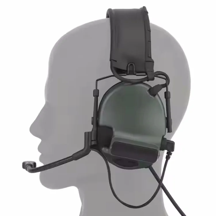 CS Tactical Games C5 Folding Headset Head Wear Noise Reduction Hunting Headphones With MIC