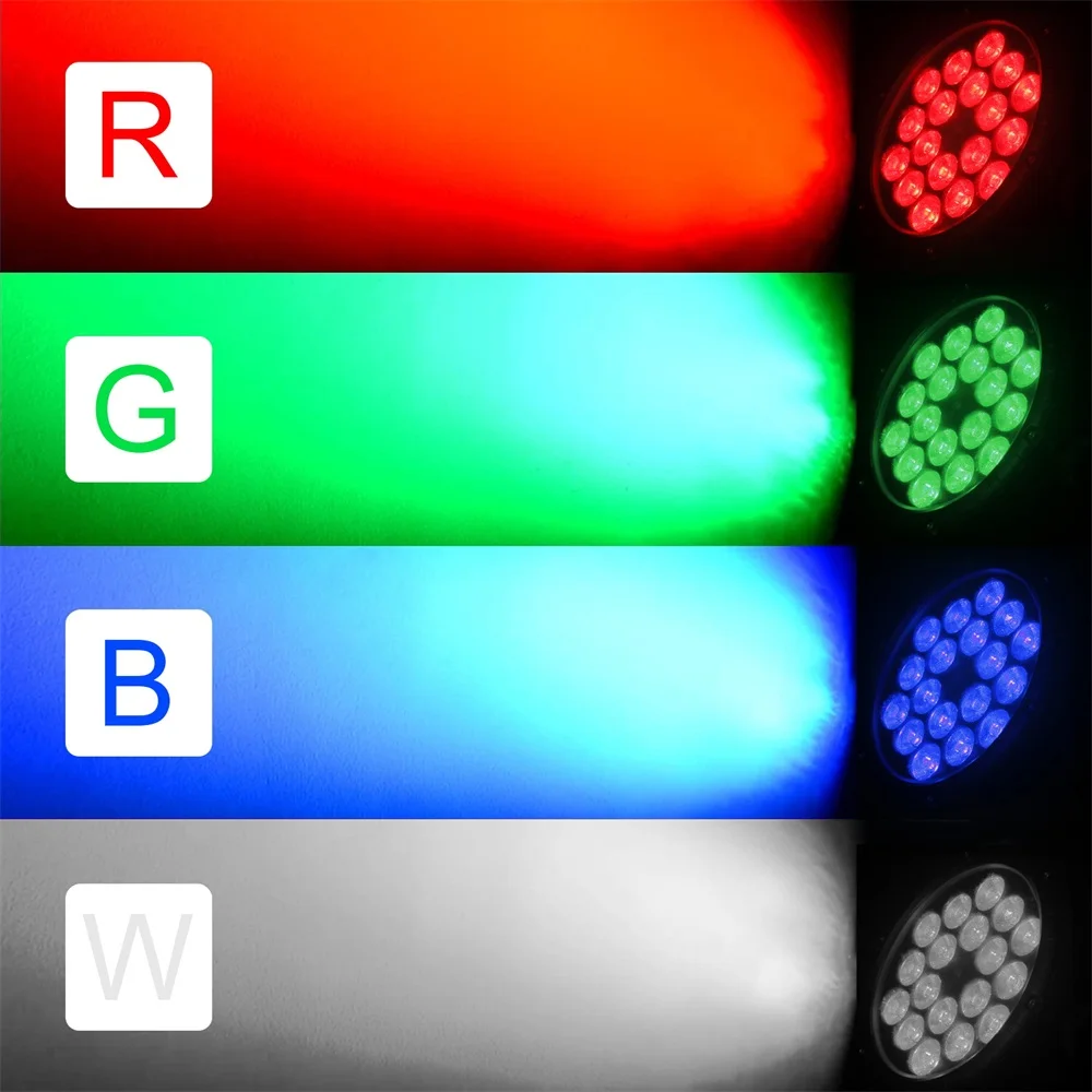U`King 18 LEDs Par Light Waterproof IP65 Rated Outdoor 18x10W RGBW 4in1 Stage Light DMX512