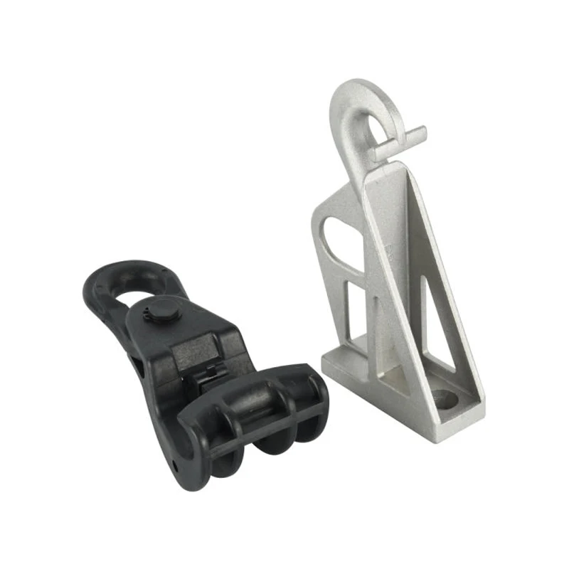 Hot-Dip Outdoor Electric Pole Suspension Clamp Aluminum Alloy Pole Bracket