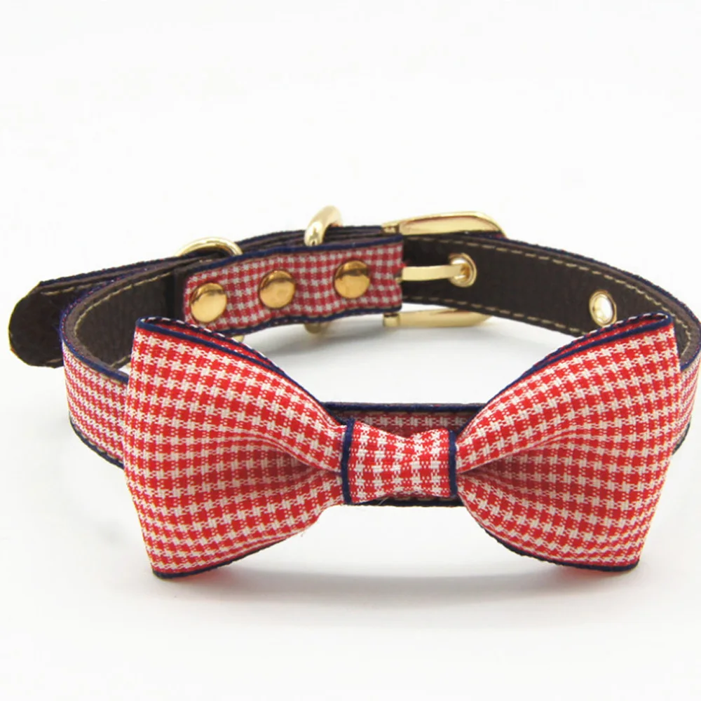 2021 New Design Cute Small Animals Adjustable Collar Bowknot For Kitty Puppy Pet Accessories Collar