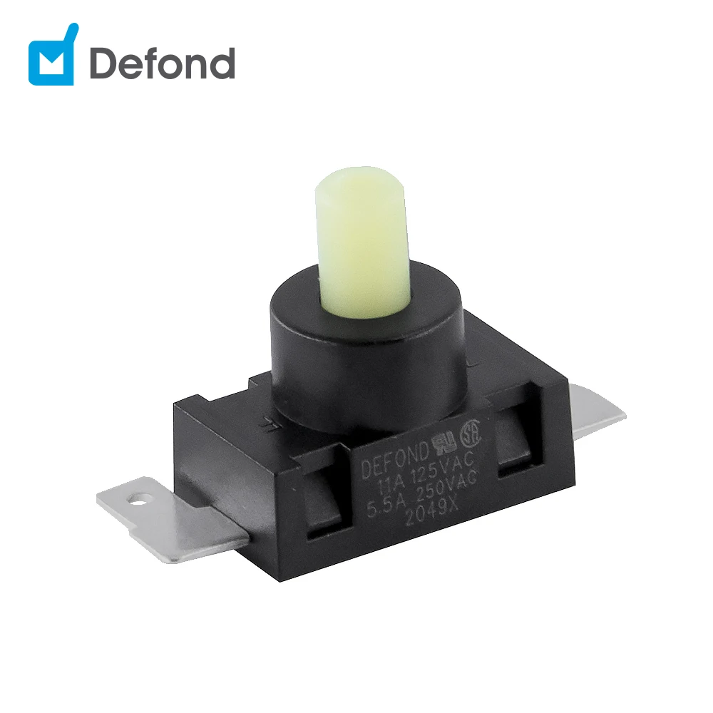 2 pin push button switch Defond DPC-1111-0-BBD31-01R 16mm waterproof momentary push button switch