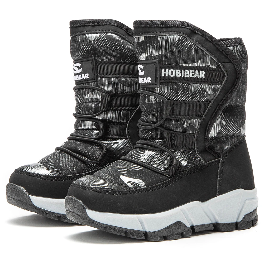 2021 New Arrival Wholesale Fashion Children Warm Fur Boots Rubber Anti Slip Ankle Snow Boots For Kids