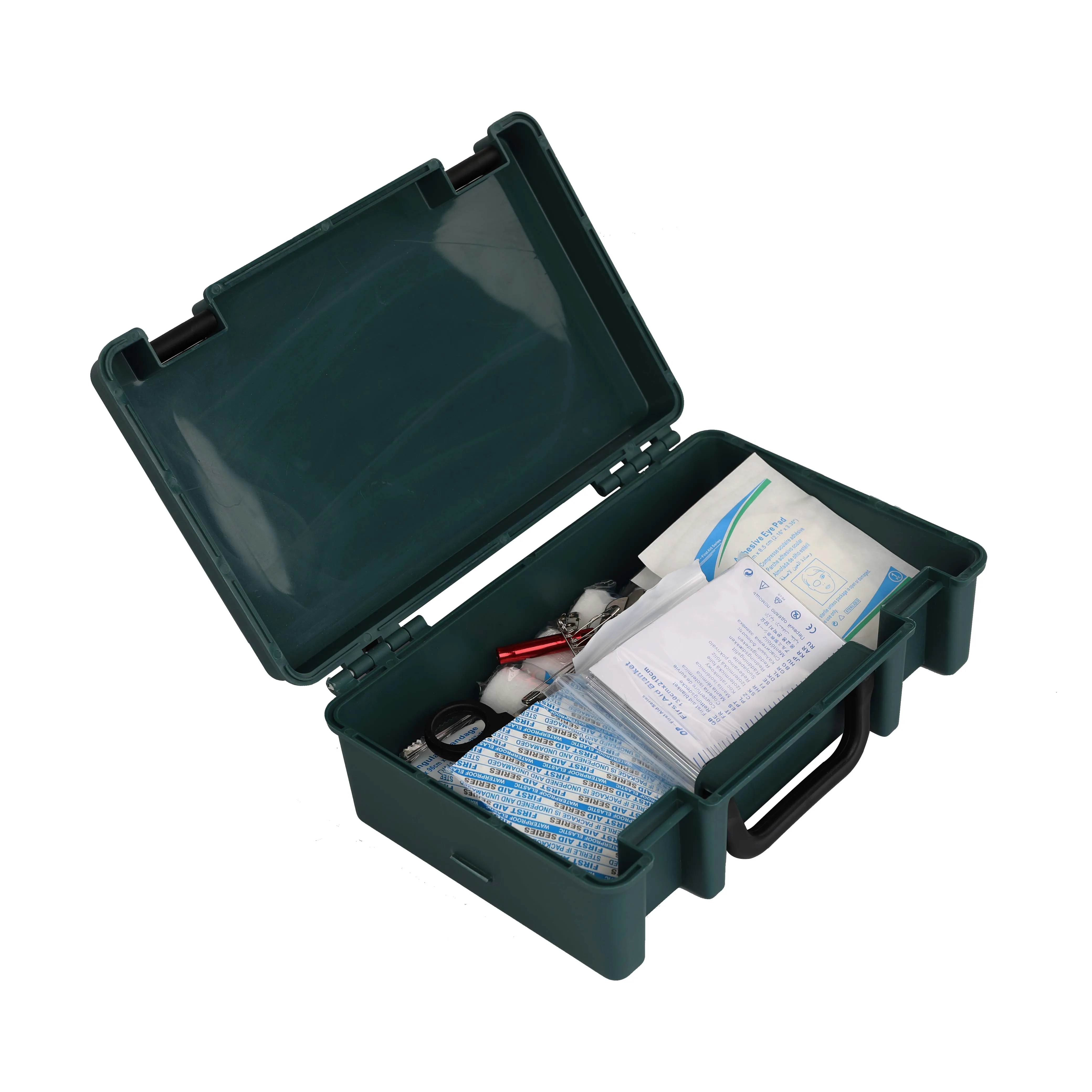 Wholesale customized hard empty plastic first aid kit/box for home