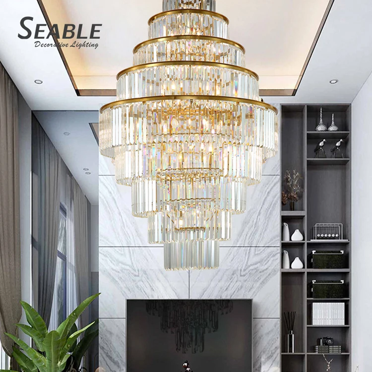 New Design Gold Transparency Decoration Hotel Villa Luxury Crystal