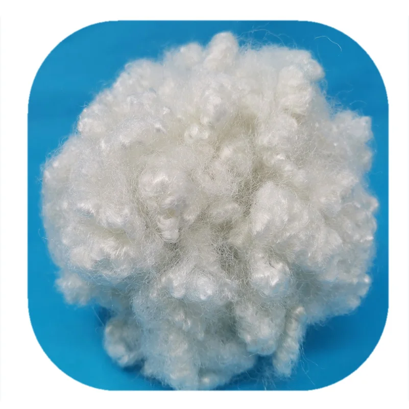 Wholesale GRS PET Bottles Fibre 3D 7D 15D Hollow Conjugated Silicone Synthetic PSF Recycled Polyester Staple Fiber