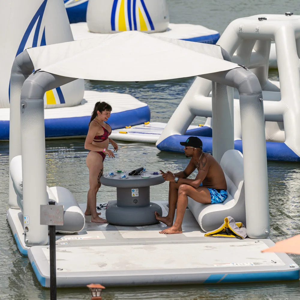 Floating Inflatable Dock Resting Island With Shape Tent Floating Mat Floating Dock Platform amusement equipment Inflatable