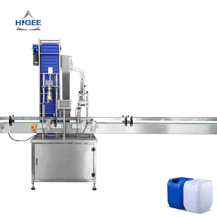 20 liter jerry can palm oil filling machine with capping machine for jerry can caps